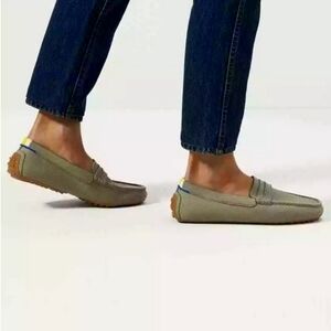 Rothy’s Retired The Driver in Martini Sage Green Slip-On Flat | Size 6.5